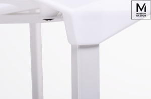 SCAUN ALB DIN POLIPROPILENA SPLIT MAT STIL MODERN B2 - Img 3