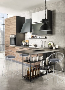 SCAUN BAR, AZA WHITE 85CM, CADRUL DIN METAL SI STOFA GRI, STIL MODERN, COD 4634 - Img 6