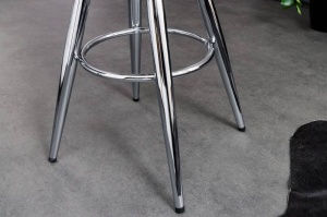 SCAUN BAR, INDUSTRIAL 80CM, REALIZAT DIN METAL CROM, TELESCOPIC, COD 43656 - Img 5