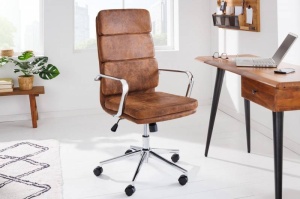 SCAUN BIROU, TRADER 106/113CM, PIELE ECO DE CALITATE, COD 41819, STIL MODERN