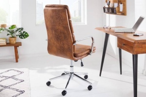 SCAUN BIROU, TRADER 106/113CM, PIELE ECO DE CALITATE, COD 41819, STIL MODERN - Img 2