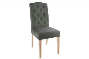 SCAUN CLASIC DE DINING, CASTLE GRI, DIN LEMN SI TEXTIL, COD 40071 - Img 7