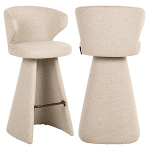 SCAUN DE BAR GATSBI BISCOTTI, S4782, CONFECTIONAT DIN METAL, SPUMA, PLACAJ SI 100% POLIESTER, RICHMOND INTERIORS