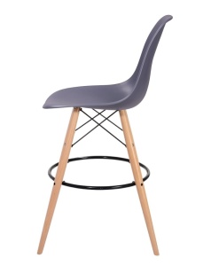 SCAUN DE BAR GRI INCHIS HOKER DSW WOOD STIL MODERN B2