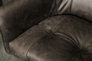 SCAUN DE BAR, GRI TAUPE, LOFT, COD 39080, DESIGN VINTAGE - Img 6
