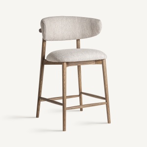 SCAUN DE BAR LAIRES 96CM, DIN LEMN DE FRASIN SI TEXTIL, STIL MODERN, VICAL HOME