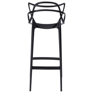 SCAUN DE BAR, NEGRU HILO PREMIUM, CONFECTIONAT DIN POLIPROPILENA, STIL MODERN - Img 3