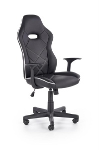 SCAUN DE BIROU/CABINET RAMBLER ALB/NEGRU STIL MODERN HALMAR - Img 1