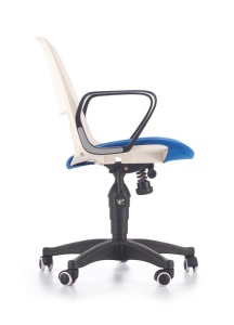 SCAUN DE BIROU PENTRU COPII ALB/ALBASTRU/NEGRU JUMBO STIL MODERN HALMAR - Img 4