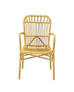 SCAUN DE TERASA BAMBOO TRP, REALIZAT DIN ALUMINIU SI TEHNORATAN, CULOARE BEJ, PENTRU UZ COMERCIAL, ARTIM GROUP SELECTION - Img 2