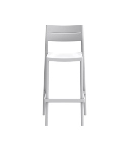 SCAUN DE TERASA DE BAR CAPRI 55, REALIZAT DIN PLASTIC, CULOARE ALB/GRI, PENTRU UZ COMERCIAL, ARTIM GROUP SELECTION - Img 2