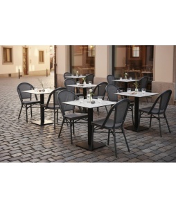 SCAUN DE TERASA MATTEO TX, REALIZAT DIN ALUMINIU SI TECHNORATAN, CULOARE GRAFIT, PENTRU UZ COMERCIAL, ARTIM GROUP SELECTION - Img 6