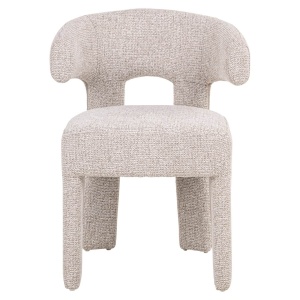 SCAUN DINIG NERIO NATURAL FANCY, 214143, CONFECTIONAT DIN POLIESTER, METAL SI SPUMA, BEJ, STIL MODERN - Img 2