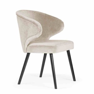 SCAUN DINING ANKARA, BEJ/NEGRU, STIL MODERN