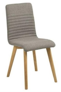 SCAUN DINING AROSA, GRI DESCHIS/STEJAR, TAPITERIE DIN STOFA, STIL MODERN B2