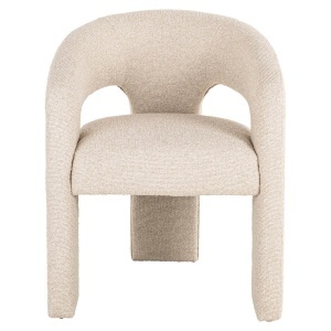 SCAUN DINING BELLE, REALIZAT DIN LEMN, FURNIR SI TEXTIL IGNIFUG, CULOARE CREM, DESIGN DEOSEBIT, RICHMOND INTERIORS - Img 4