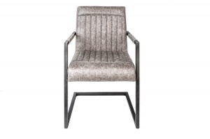 SCAUN DINING BIG GEORGE 39806 GRI ANTIC STIL VINTAGE - Img 3