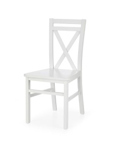 SCAUN DINING DARIUSZ 2, ALB, DIN LEMN MASIV DE FAG, STIL CLASIC - Img 1