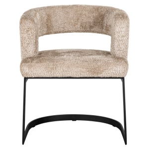 SCAUN DINING ELLIS LOVELY BEIGE 170, S4756, CONFECTIONAT DIN 100% POLIESTER, SPUMA SI METAL, RICHMOND INTERIORS - Img 3