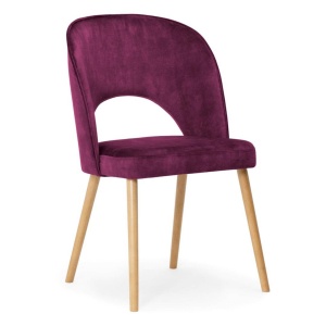 SCAUN DINING JAZZ, BORDO/STEJAR, STIL MODERN