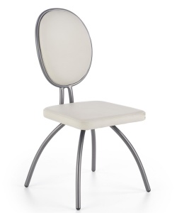 SCAUN DINING K297 CROM/GRI DESCHIS STIL MODERN HALMAR - Img 1