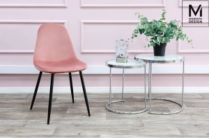 SCAUN DINING LUCY ROZ/NEGRU, STIL MODERN B2