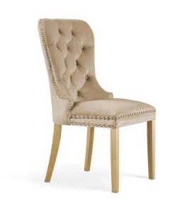SCAUN DINING MADAME, BEJ/STEJAR, STIL CLASIC