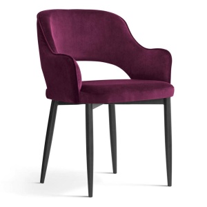 SCAUN DINING MERCY, BORDO/NEGRU, STIL MODERN