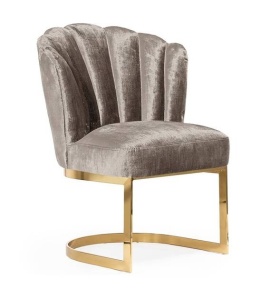 SCAUN DINING MONALIZA, BEJ/AURIU, STIL MODERN