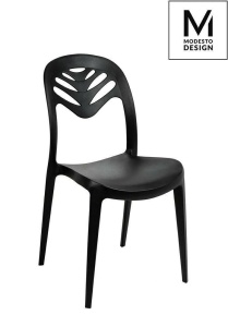 SCAUN DINING, NEGRU, DIN POLIPROPILENA, MONSTERA, STIL MODERN B2