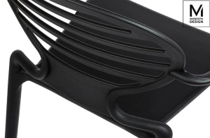 SCAUN DINING, NEGRU, DIN POLIPROPILENA, TANK, STIL MODERN B2 - Img 6