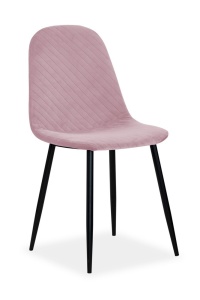 SCAUN DINING NEGRU/ROZ POLI - DESIGN MODERN