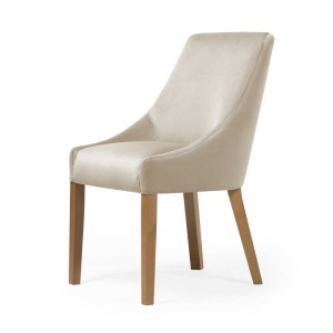SCAUN DINING PAWEL, BEJ/STEJAR, STIL CLASIC