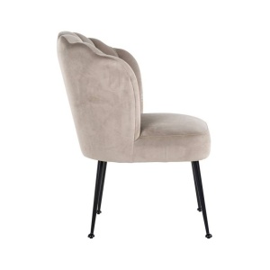 SCAUN DINING PIPPA, KHAKI/NEGRU, DIN CATIFEA SI METAL, STIL MODERN, RICHMOND INTERIORS - Img 4
