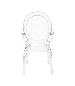 SCAUN DINING, PRINCE, CU BRATE, TRANSPARENT, DESIGN DEOSEBIT, STIL BAROC - Img 3