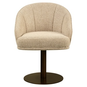 SCAUN DINING ROTATIV BEVERLY, REALIZAT DIN METAL, LEMN DE FAG SI TEXTIL, CULOARE CAPPUCCINO, DESIGN DEOSEBIT, RICHMOND INTERIORS - Img 4