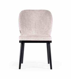SCAUN DINING SHELLY PRO, BEJ/NEGRU, STIL MODERN - Img 2