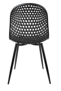 SCAUN DINING/TERASA CHIPS, NEGRU MAT, DIN POLIPROPILENA, STIL MODERN B2 - Img 8