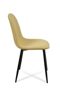 SCAUN DINING TIMOR GALBEN/NEGRU - DESIGN MODERN - Img 3