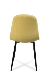 SCAUN DINING TIMOR GALBEN/NEGRU - DESIGN MODERN - Img 5