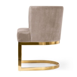 SCAUN DINING VEGAS, BEJ/AURIU, STIL MODERN - Img 2
