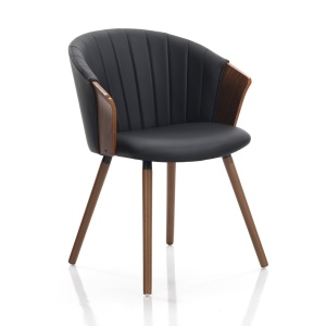 SCAUN ELEGANT, BRYAN DARK, DIN LEMN, FURNIR SI PIELE ECO, ARTIM GROUP SELECTION