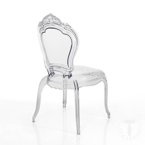 SCAUN INTERIOR/EXTERIOR, LISBON CLEAR, POLICARBONAT, STIL CLASIC, COD 3974 - Img 3