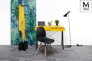 SCAUN NEGRU DIN POLIPROPILENA LEAF WOOD STIL MODERN B2 - Img 6