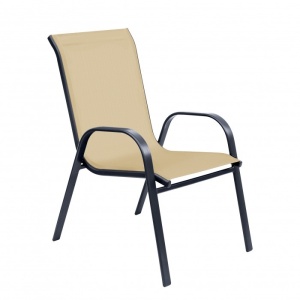 SCAUN PENTRU EXTERIOR, BEJ, METAL SI TEXTIL, ARTIM GROUP SELECTION