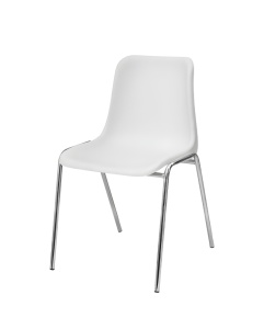 SCAUN PENTRU PROIECTE B2B ISO 24H MAXI CR ALB, CONFECTIONAT DIN PLASTIC