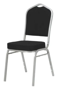 SCAUN PENTRU SALA EVENIMENE/CONFERINTA, NEGRU/CROM, DIN OTEL SI SPUMA POLIURETANICA, ARTIM GROUP SELECTION - Img 2