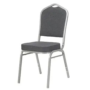 SCAUN PENTRU SALA EVENIMENTE/CONFERINTA LUXUS 25X25 GRI/CROM - Img 1