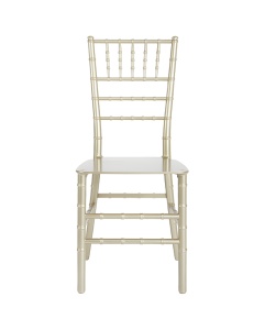 SCAUN PENTRU SALI DE EVENIMENTE TIFFANY CHAMPAGNE CHIAVARI ALB, CONFECTIONAT DIN POLIPROPILENA - Img 2