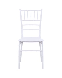 SCAUN PENTRU SALI DE EVENIMENTE TIFFANY CHIAVARI SIMPLE ALB , CONFECTIONAT DIN POLIPROPILENA - Img 2